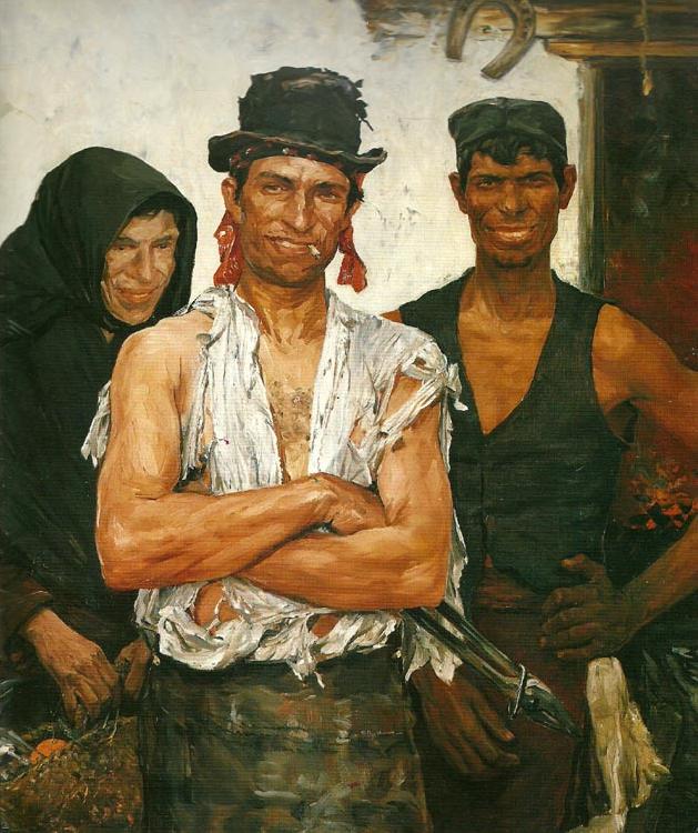 Ernst Josephson spanska smeder Germany oil painting art